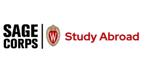 A logo for the study abroad program at uw.